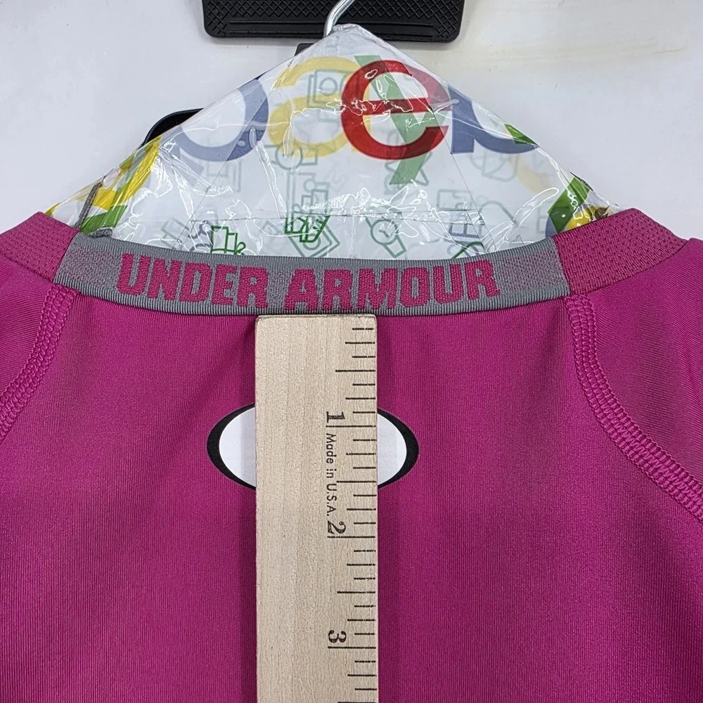 Under Armour Compression Shirt Mens XL Pink Short Sleeve‎ Heatgear Football
